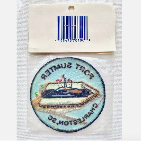 NWT! NEW! FORT SUMTER CHARLESTON SOUTH CAROLINA 3" NATIONAL PARKS SOUVENIR PATCH - Picture 2 of 4